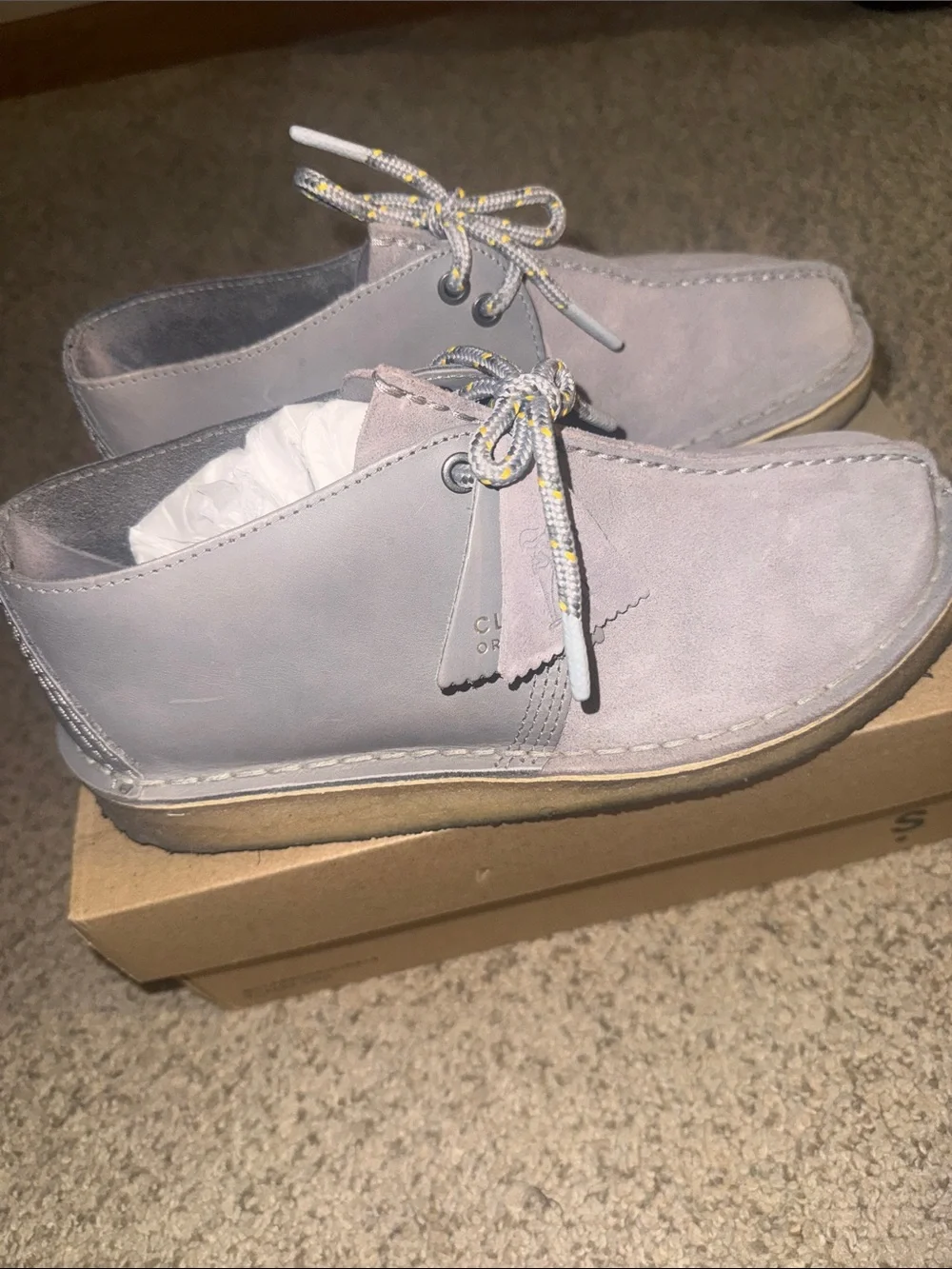 Clarks Desert Trek Boot - Blue Grey Combination - Men’s Size 7